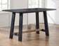 Aubrey 5-Piece 59.5″ Counter Dining Set, Black Finish