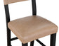 Aubrey 5-Piece 59.5″ Counter Dining Set, Black Finish