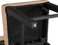 Aubrey 5-Piece 59.5″ Counter Dining Set, Black Finish