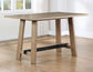 Aubrey 5-Piece 59.5″ Counter Dining Set, Driftwood Finish