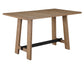 Aubrey 5-Piece 59.5″ Counter Dining Set, Driftwood Finish