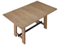 Aubrey 5-Piece 59.5″ Counter Dining Set, Driftwood Finish