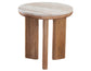Sidney 22″ Round Toronto Brown Marble Top End Table