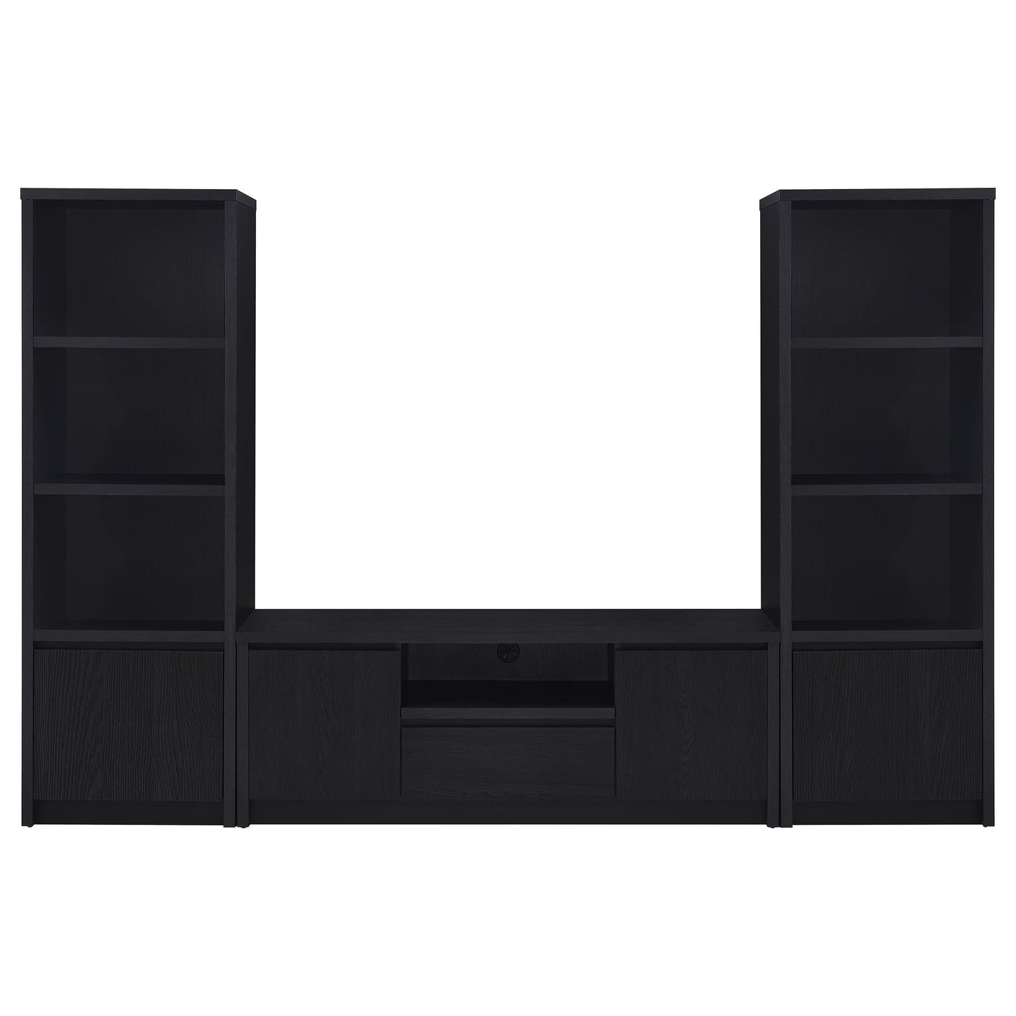 Winfield 60-inch 2-door TV Stand Media Console Black