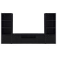Winfield 3-piece Entertainment Center 78-inch TV Stand Black