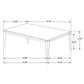 Mozzi 2-piece Coffee and End Table Set Grey Faux Marble