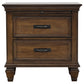 Devon 4-piece Full Bedroom Set Beige and Burnished Oak