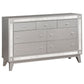 Camille 4-piece Queen Bedroom Set Metallic Mercury