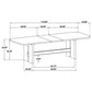 Kailani 7-piece Rectangular Wood Dining Table Set Beige Oak