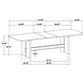 Kailani 9-piece Rectangular Wood Dining Table Set Beige Oak