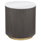 Jason 3-piece Round Marble Coffee and End Table Set White