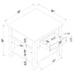 Bradford 3-piece Lift Top Coffee and End Table Set Walnut