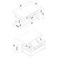 Bradford 3-piece Lift Top Coffee and End Table Set Walnut