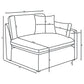 Hobson 6-piece Upholstered Modular Sectional Sofa Ivory