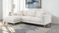 Geneva Boucle Upholstered Sectional Chaise Sofa Sand