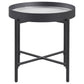 Ozella 2-piece Round Coffee and End Table Set Sandy Black