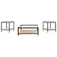 Amherst 3-piece Coffee and End Table Set Black