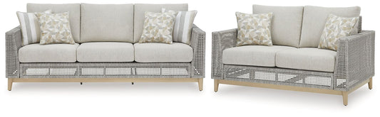 Seton Creek Outdoor Sofa and Loveseat