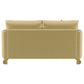 Corliss Upholstered Curved Track Arm Loveseat Camel