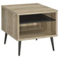 Welsh 2-piece Coffee and End Table Set Distressed Pine