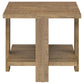 Dawn 2-piece Round Coffee and End Table Set Mango Brown