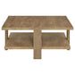 Dawn 2-piece Round Coffee and End Table Set Mango Brown