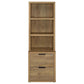 Westpark 3-shelf Bookcase USB and Lockable Drawer Mango