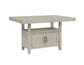 Garland 60-80″ Counter Table with 20″ Leaf, Greige Finish