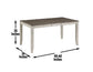 Abacus 5-Piece Counter Dining Set
(Counter Table & 4 Counter Chairs)