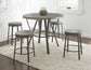 Portland 5 Piece 42-inch Round Counter Dining Set
(Table & 4 Counter Stool’s)