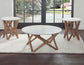 Wyman 3-Piece Round Banswara White Marble Top Table Set
