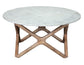 Wyman 3-Piece Round Banswara White Marble Top Table Set