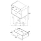 Robyn 5-piece Full Bedroom Set Light Ash