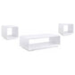 Paseo 3-piece Coffee and End Table Set White High Gloss