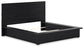Londer California King Panel Bed with Mirrored Dresser, Chest and 2 Nightstands