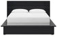 Londer California King Panel Bed with Mirrored Dresser, Chest and 2 Nightstands