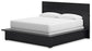 Londer California King Panel Bed with Mirrored Dresser, Chest and 2 Nightstands