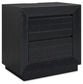 Londer California King Panel Bed with Mirrored Dresser, Chest and 2 Nightstands