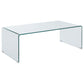 Ripley 2-piece Bent Glass Coffee and End Table Set Clear