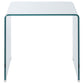 Ripley 2-piece Bent Glass Coffee and End Table Set Clear