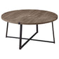 Marcus 3-piece Round Coffee and End Table Set Light Brown