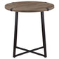 Marcus 3-piece Round Coffee and End Table Set Light Brown