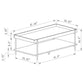 Fallon 2-piece Rectangular Coffee and End Table Set Natural