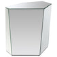 Capella 3-piece Mirrored Coffee and End Table Set Silver