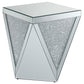 Amore 2-piece Mirrored Coffee and End Table Set Silver