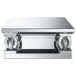 Amalia 2-piece Mirrored Coffee and End Table Set Silver