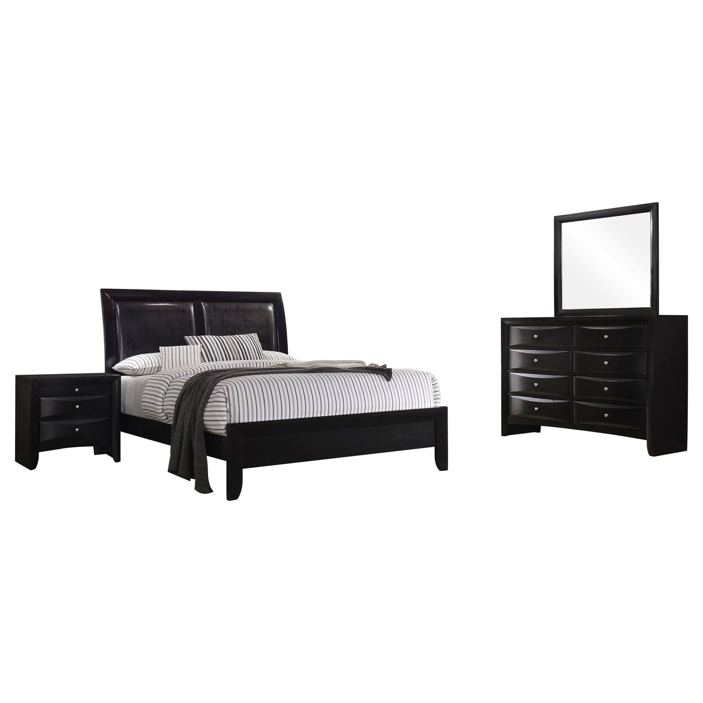 Briana 4-piece Queen Bedroom Set Black