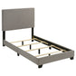 Dorian Fabric Upholstered Twin Panel Bed Taupe