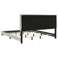 Dorian Fabric Upholstered Eastern King Panel Bed Cream