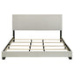 Dorian Fabric Upholstered California King Panel Bed Cream
